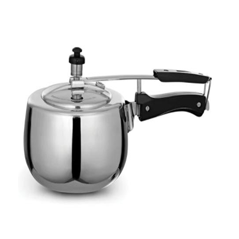 DeviDayal Stainless Steel Induction Base Pressure Cooker – 2L