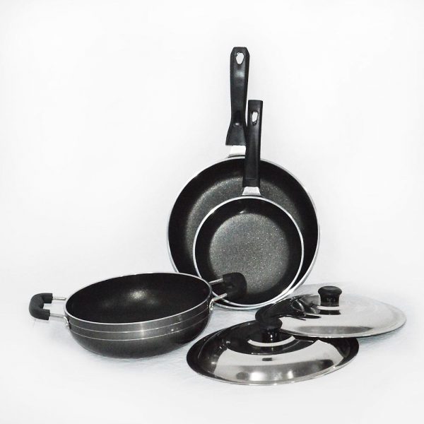 3 Piece Heavy Gauge Non Stick Cookware Set