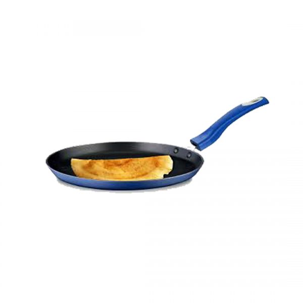 DeviDayal l Non Stick Soft Touched Blue Handle Dosa Tawa-(300 Mm)