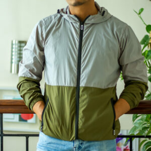 AP Wear Ultralight Duel Ton Cool Summer Jacket for Men-Grey & Green