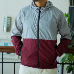 AP Wear Ultralight Duel Ton Cool Summer Jacket for Men-Grey & Maroon