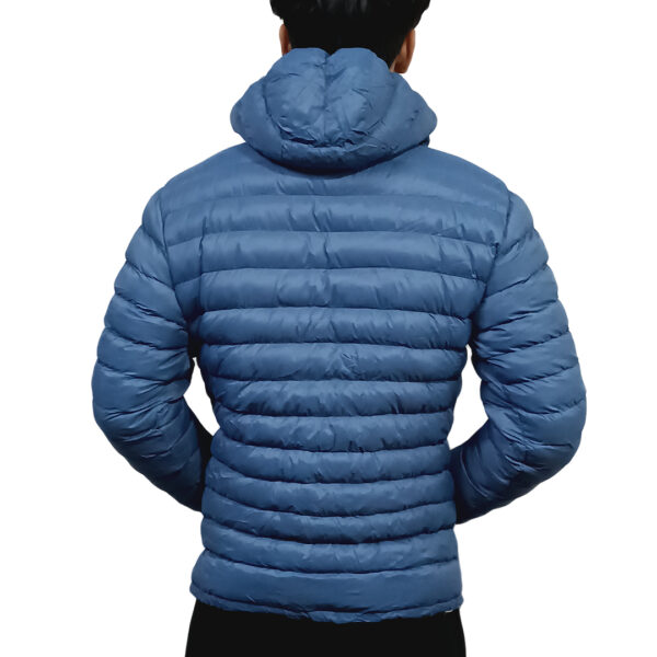 Ultra Light Warm Silicon Jacket for Men-Steel Blue - Image 3