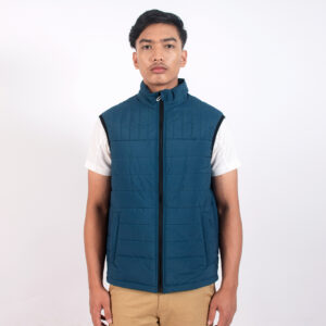 Ap Wear Light Weighted Men Sleeveless Padded Jacket- Turquoise Blue