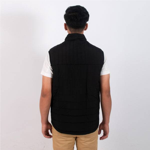 Ap Wear Light Weighted Men Sleeveless Padded Jacket- Black - Image 4