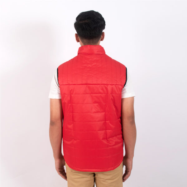 Ap Wear Light Weighted Men Sleeveless Padded Jacket- Red - Image 4
