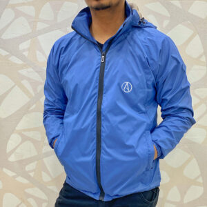 Royal Blue Double Layer Light weighted Windbreaker Jacket For Men