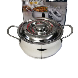 Stainless Steel Royal Handle Puff Insulation Casserole Hot Pot- 2100 ML