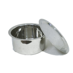 Stainless Steel Heavy Gauge Topia (Dikchi) With Lid 3 Liter