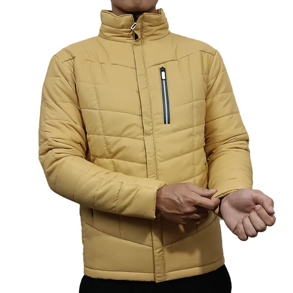 AP Wear Regular Fit Ultra Light Winter Padded Jacket for Men-Beige - Image 5