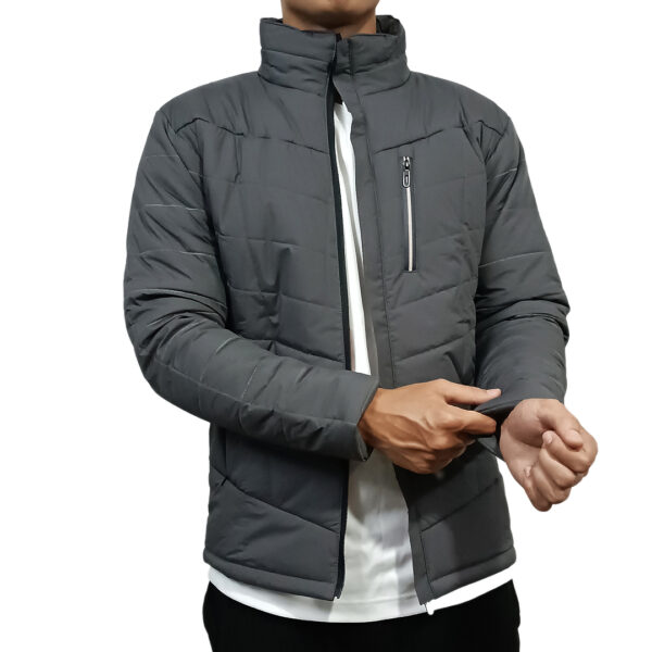 AP Wear Regular Fit Ultra Light Winter Padded Jacket for Men-Dark Grey - Image 2