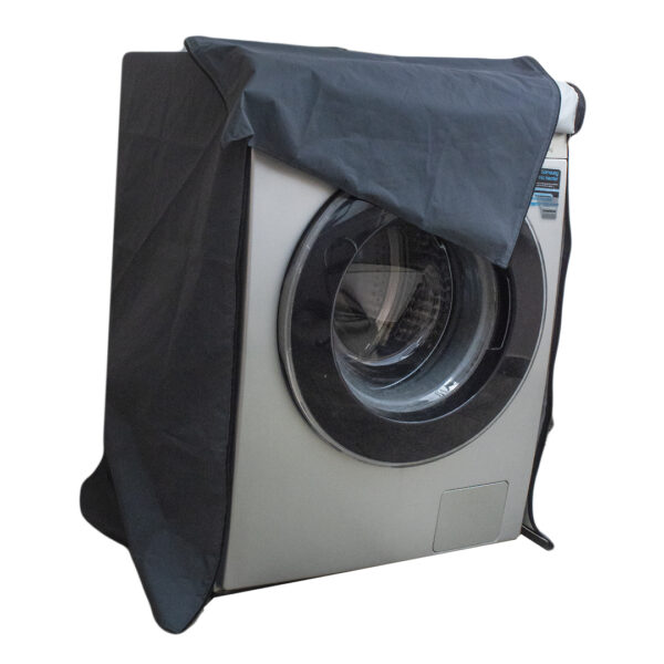Front Door Grey Waterproof/Dustproof and Sunproof Washing Machine Cover (8 to 10 Kg) - Image 3