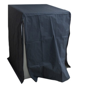 Front Door Grey Waterproof/Dustproof and Sunproof Washing Machine Cover (8 to 10 Kg)