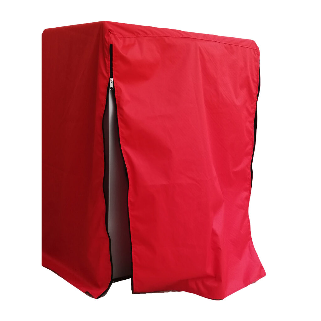 Front Door Red Waterproof, Dustproof and Sunproof Front Load Washing Machine Cover for 8 Kg to 10 Kg