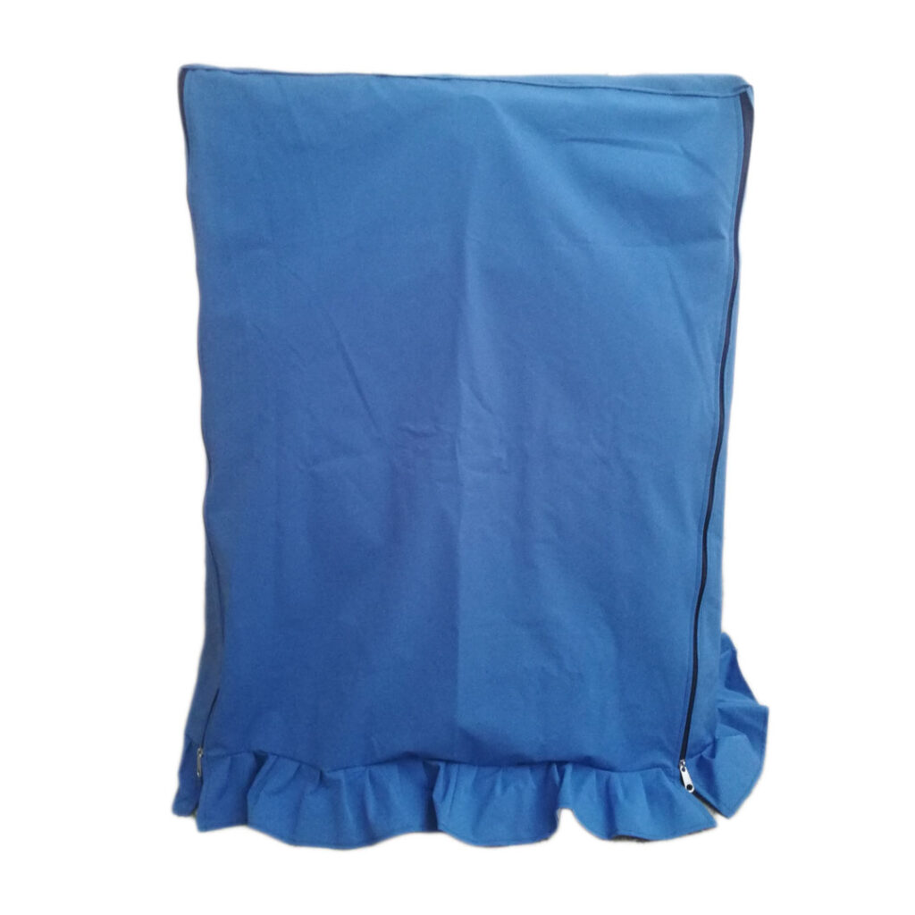 Front Door Blue Waterproof, Dustproof and Sunproof Front Load Washing Machine Cover for 8 Kg to 10 Kg